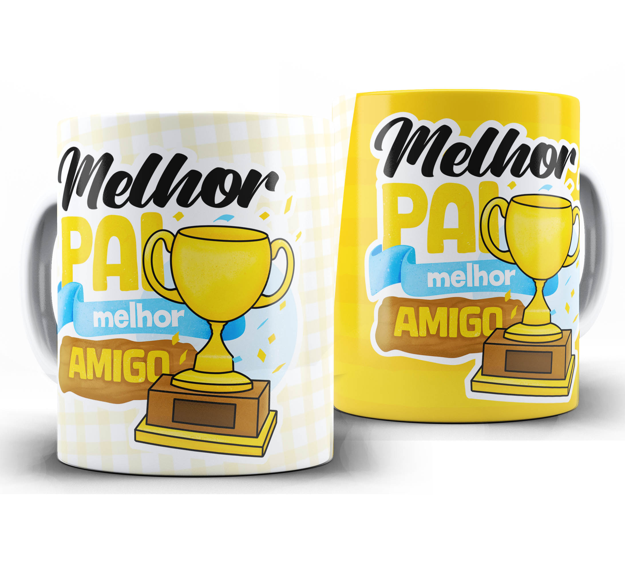 Caneca dia dos Pais W91 - Melhor Pai Melhor Amigo