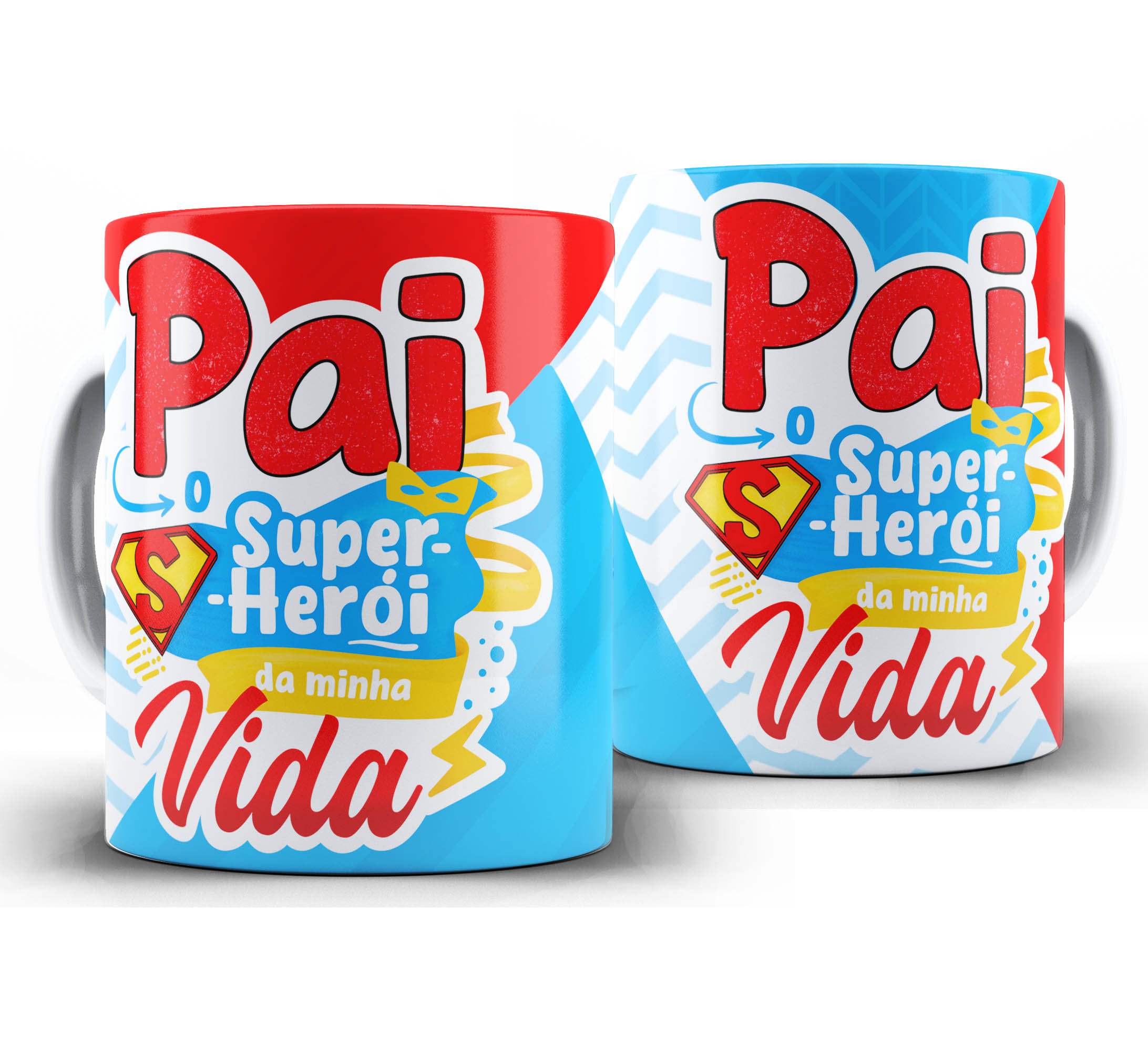 Caneca dia dos Pais W95 - Pai Super Herói da Minha Vida